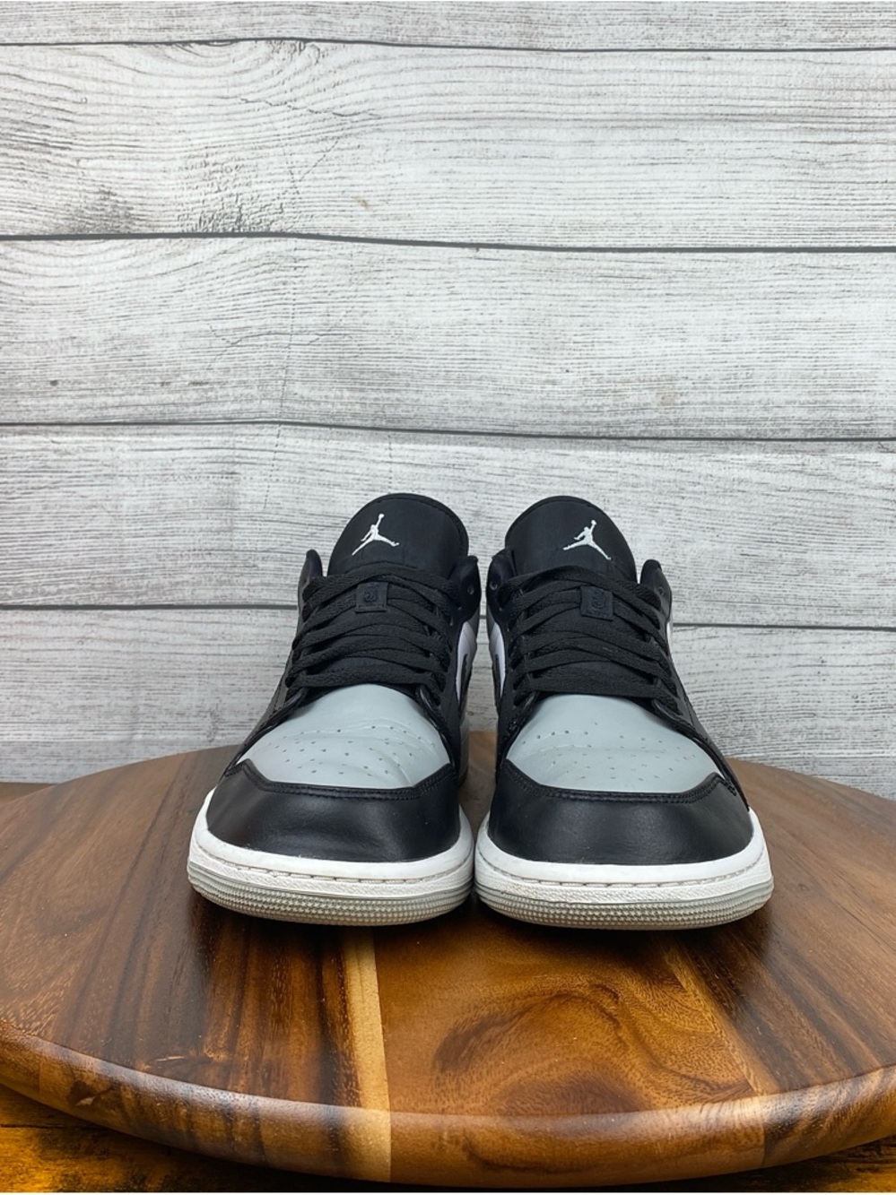 Nike Air Jordan 1 Low Shadow Toe Black Grey Shoes 553558-052 Men’s Size 11.5 - Picture 7 of 12